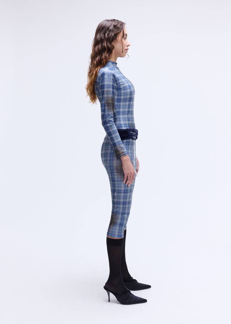 Tartan Midi Tights