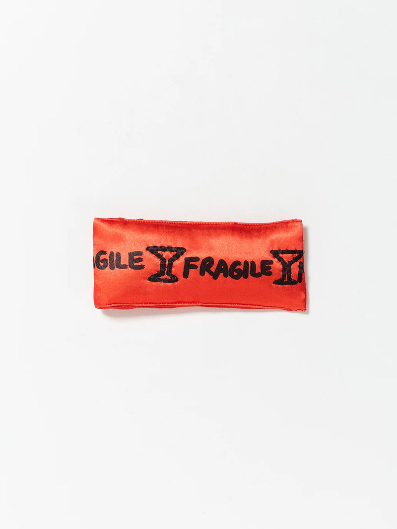 “FRAGILE” Red Yorgan Glasses Case